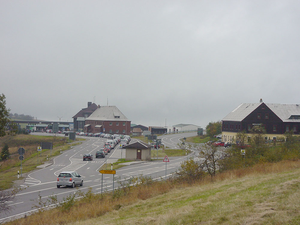 Zufahrt zum Fichtelberg